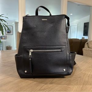 Aldo black backpack with top zipper